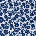 WHITE, BLUE HAWAIIAN FLOWERS DESIGN