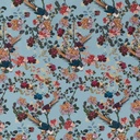 TURQUOISE, BIRDS AND FLOWER DESIGN