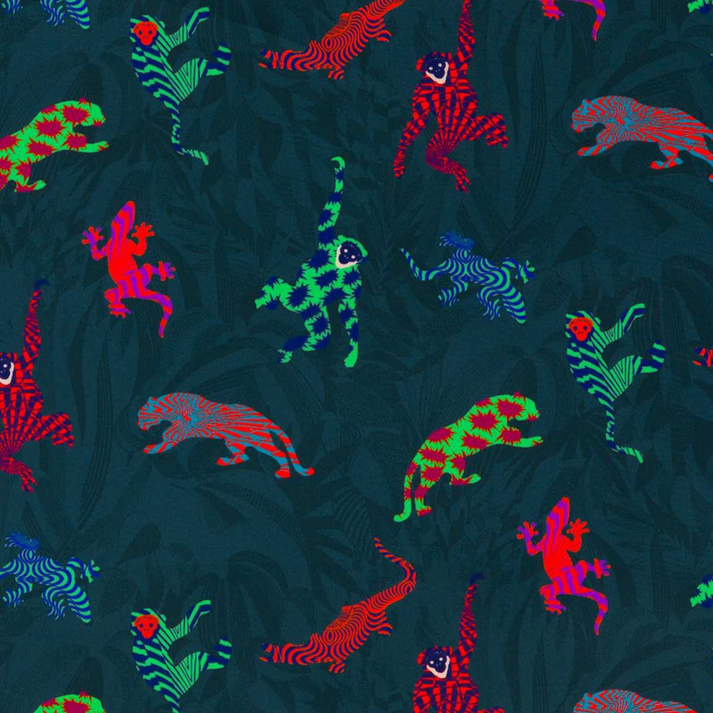 DARK GREEN, JUNGLE DESIGN