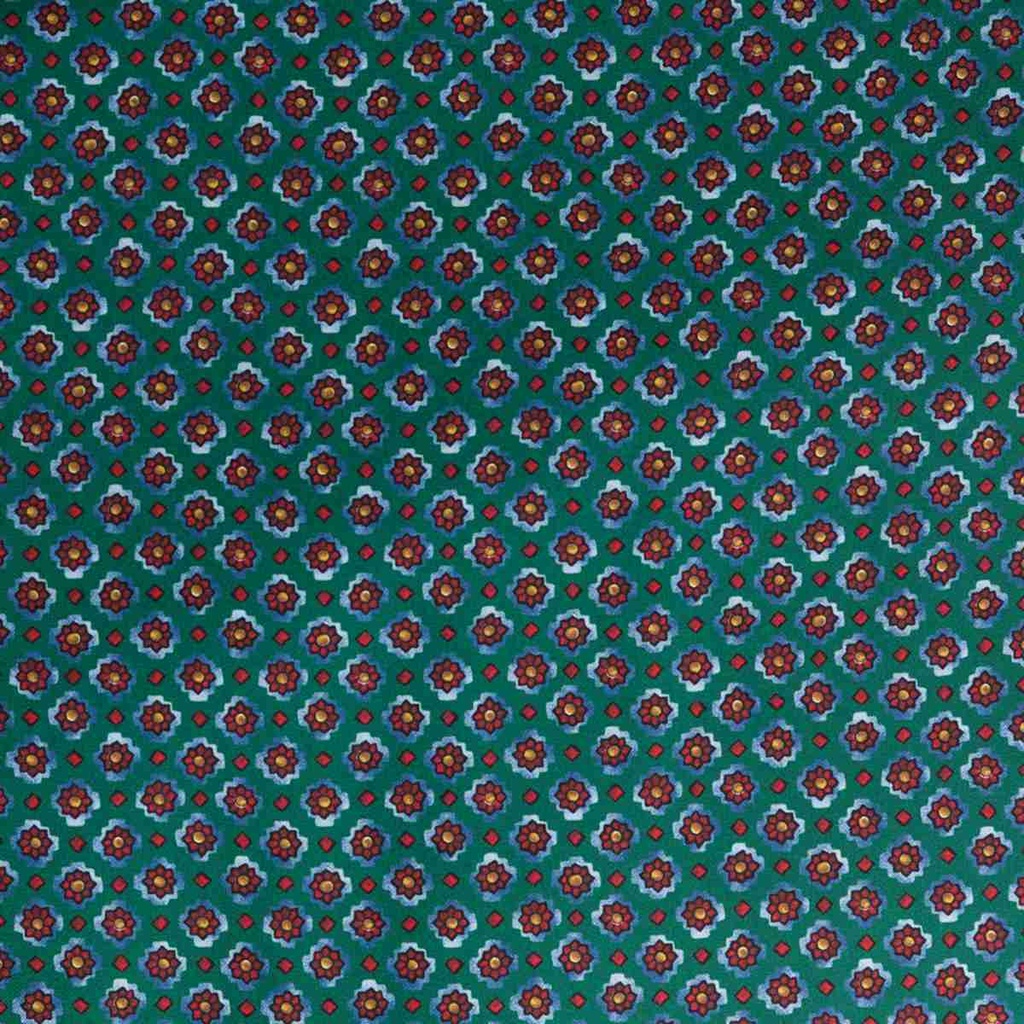 GREEN, RED SMALL FLOWERS