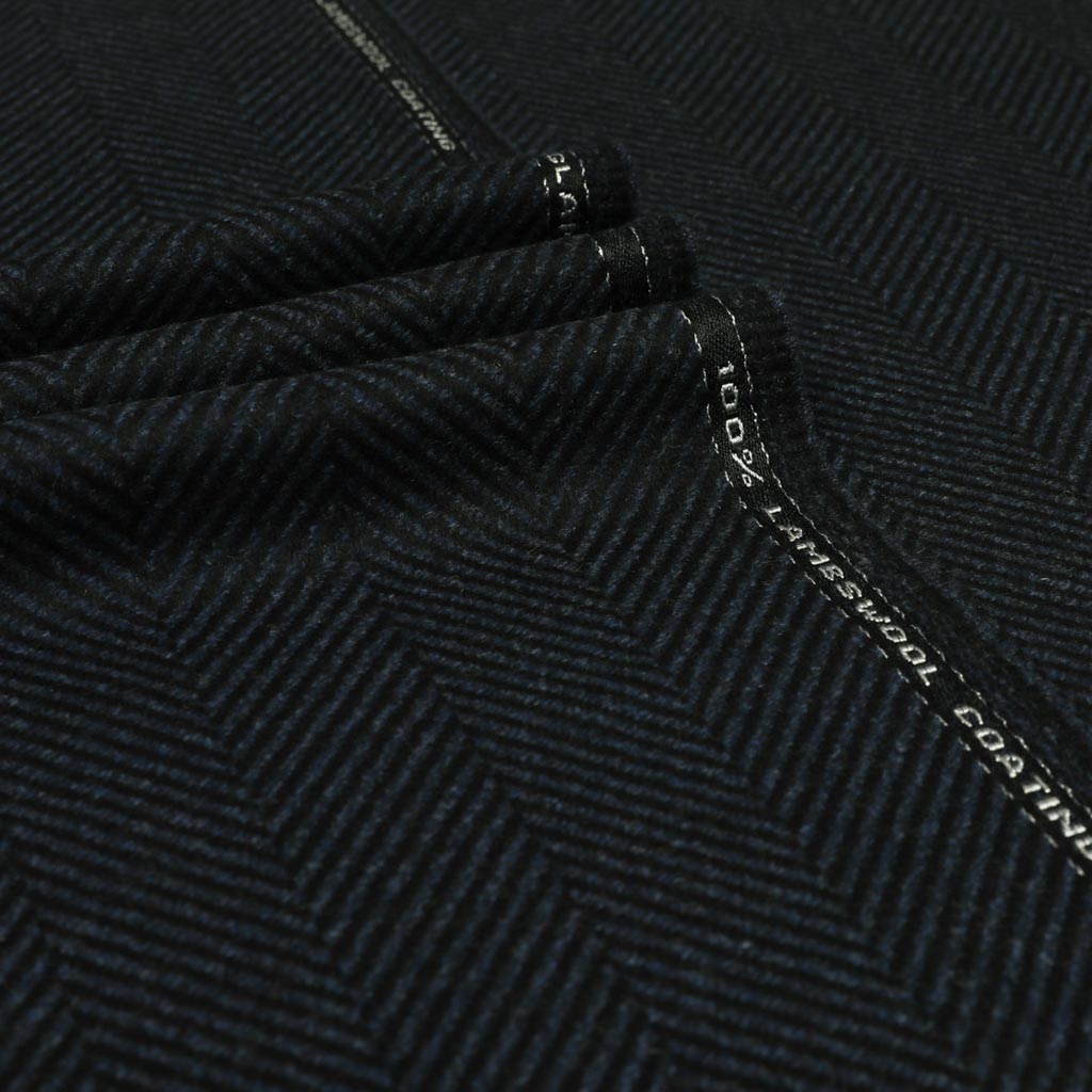 BLUE, BLACK HERRINGBONE (ST# 28006)