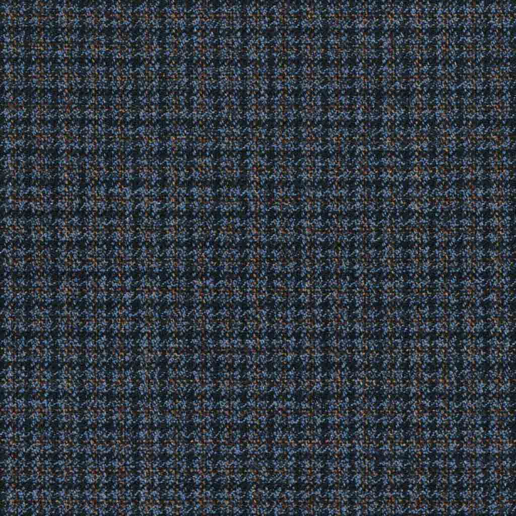 DARK BLUE, BROWN CHECKS