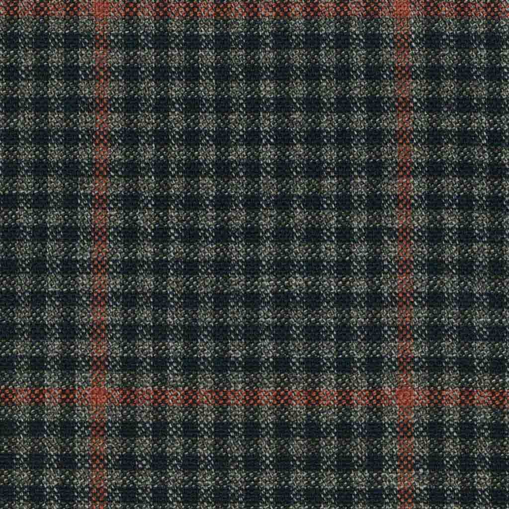 GREY, BURGUNDY CHECKS