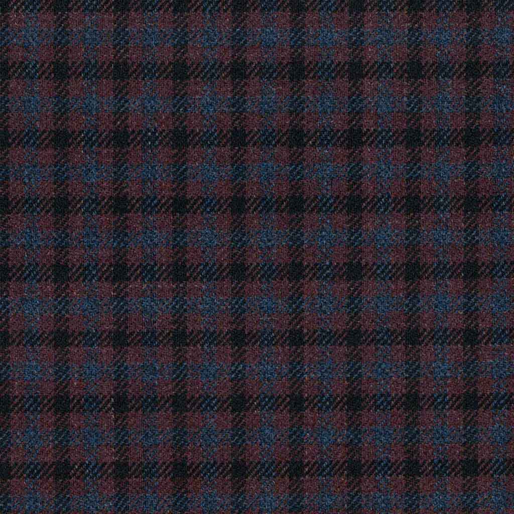 BLUE/BROWN/BURGUNDY CHECKS