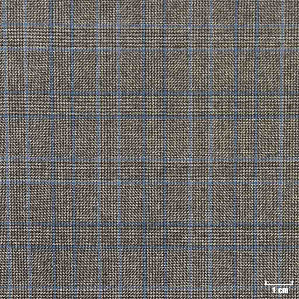 GREY, SMALL BLUE CHECKS