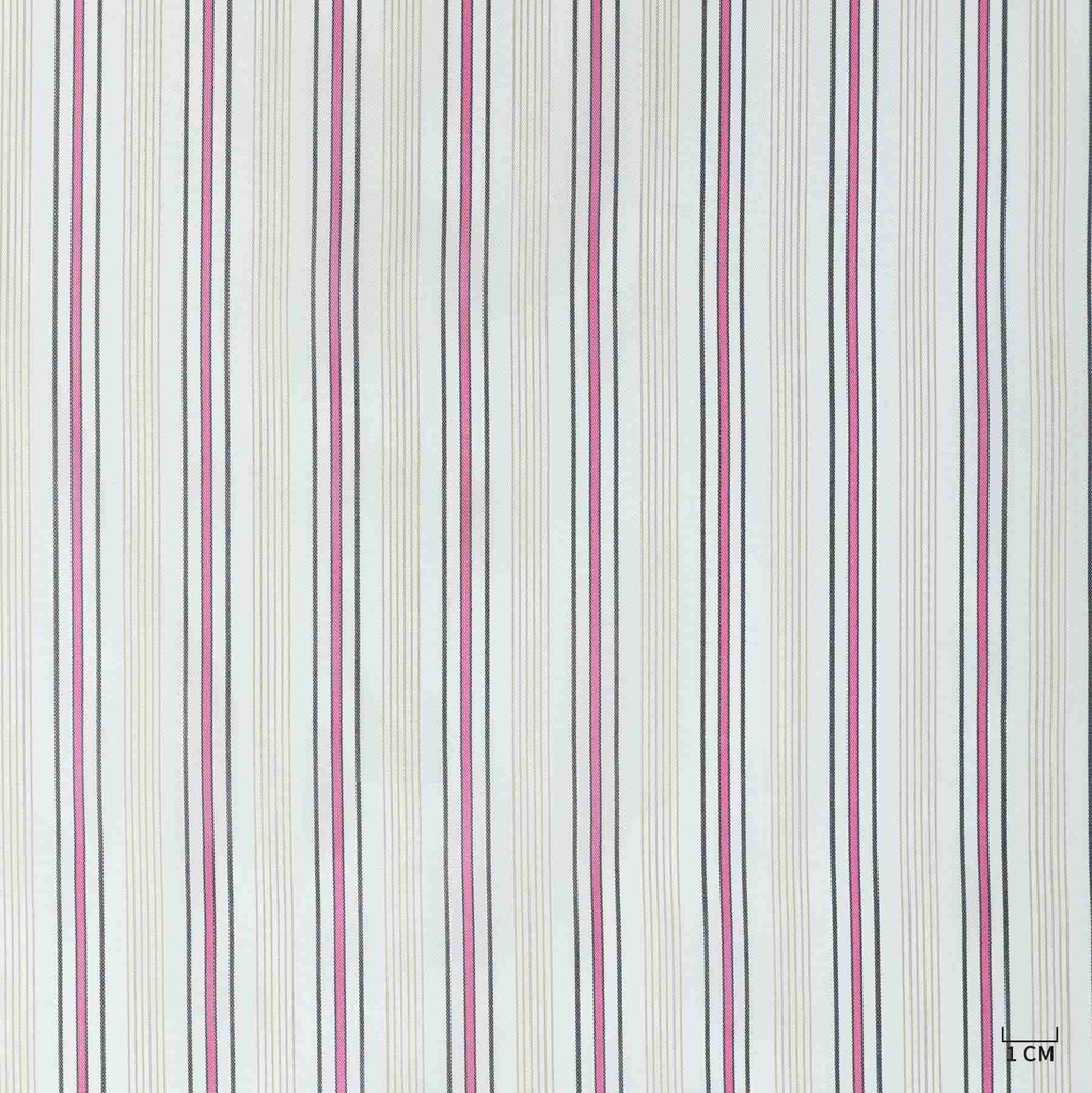 WHITE, KHAKI/PINK STRIPES/LINING