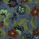 BLUE, FLOWER PATTERN