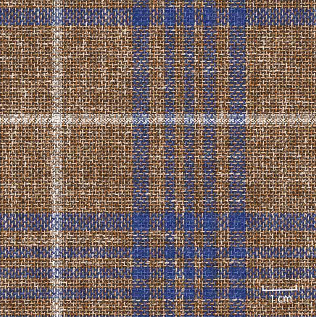 KHAKI, BIG BLUE CHECKS