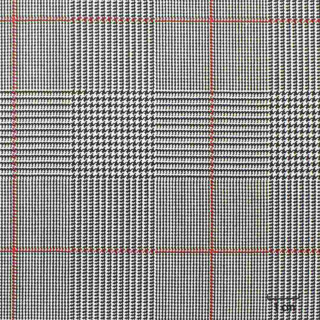 MIXED BLACK/WHITE, RED CHECKS