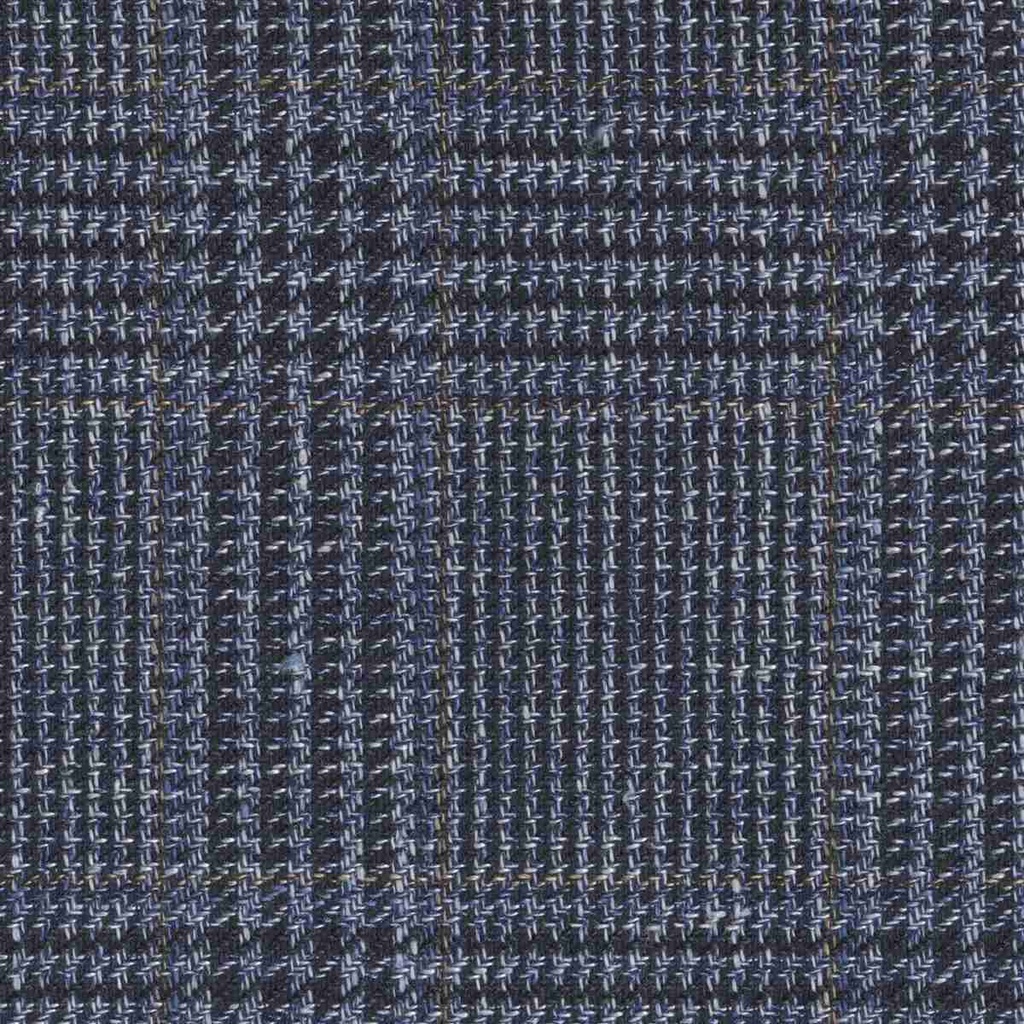 BLUE, MIXED BROWN CHECKS (DR# 50477)