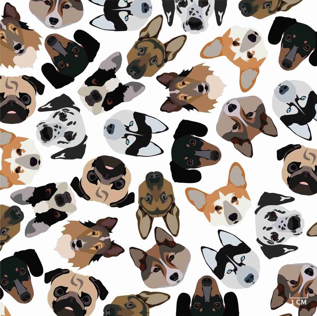 CARTOON DOGS PATTERN