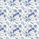BLUE TIGERS, PAISLEY PATTERN