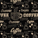 COFFEE THEME, BLACK AND YELLOW