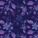 PURPLE, BLUE FLORAL PATTERN