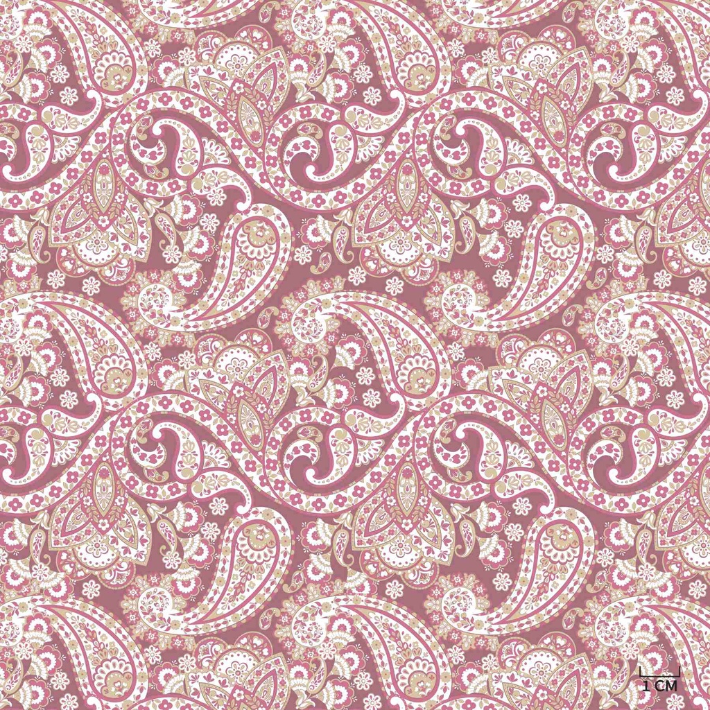 BRUGUNDY PAISLEY PATTERN