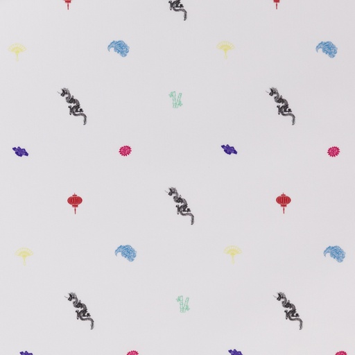 [660504] WHITE, DRAGON DESIGN