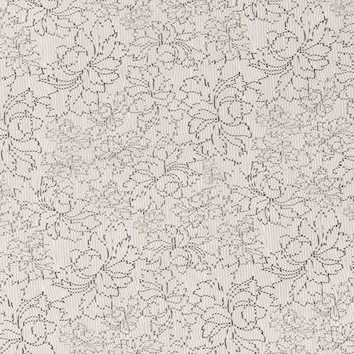 [660523] KHAKI, FLOWERS DESIGN