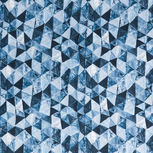 [664647] BLUE TRIANGLE PATTERN