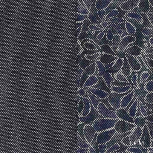 [701930] BLUE, FLOWERS DESIGN (DOUBLE-FACED)