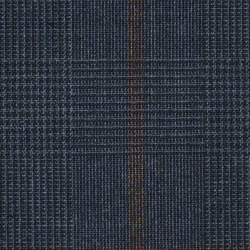 [316735] DARK BLUE, BROWN CHECKS (4 PLY) (DR# 18035)