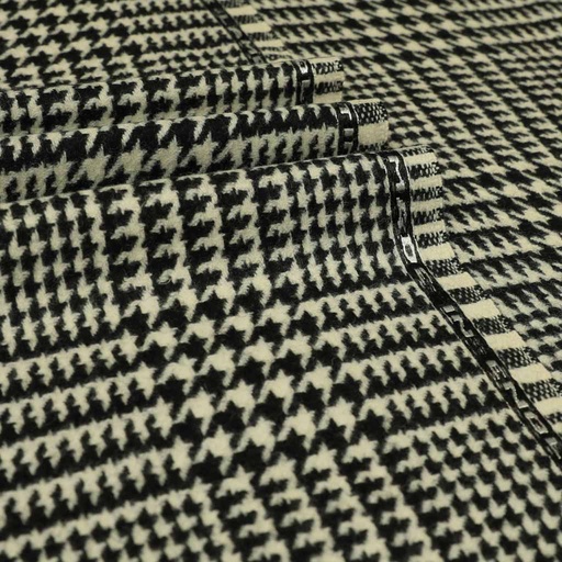 [352608] OFF WHITE, BIG BLACK CHECKS