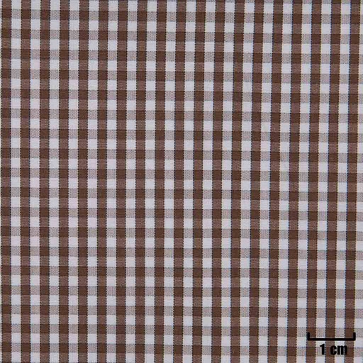 [H11352] WHITE, SMALL BROWN CHECKS
