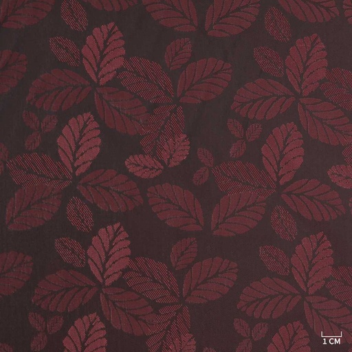 [822920] BURGUNDY/LEAF LINING