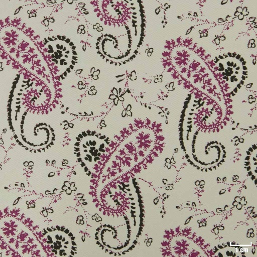 [822924] SILVER, BLACK/PURPLE FLOWER