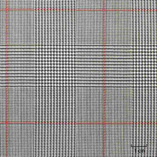 [227302] MIXED BLACK/WHITE, RED CHECKS