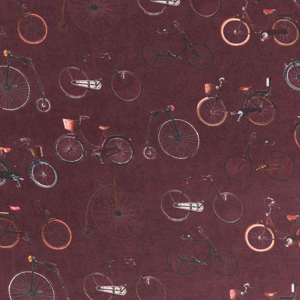 BURGUNDY, VINTAGE BIKES