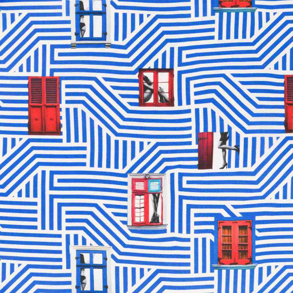 BLUE, OPTICAL STRIPES