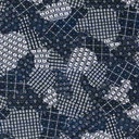 DARK BLUE, PATCHWORK DESIGN
