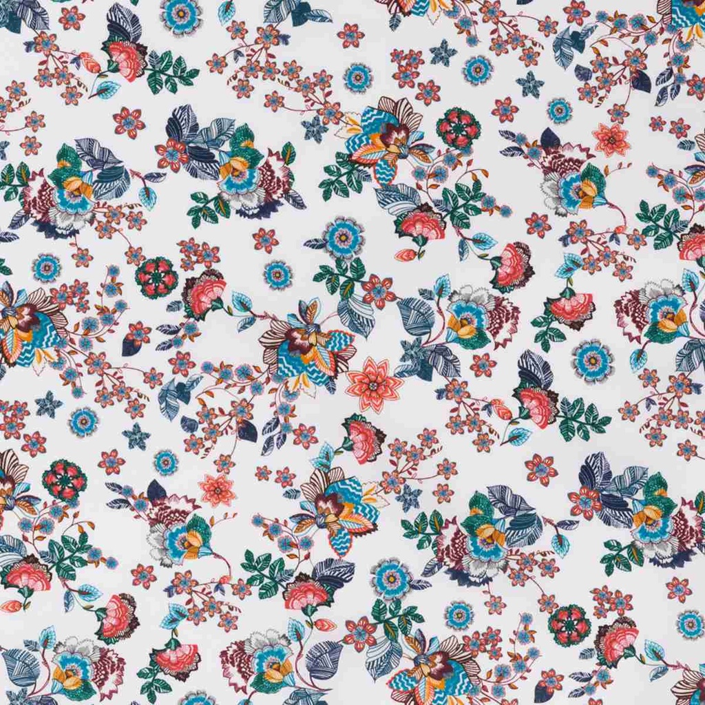 WHITE, FLOWERS DESIGN