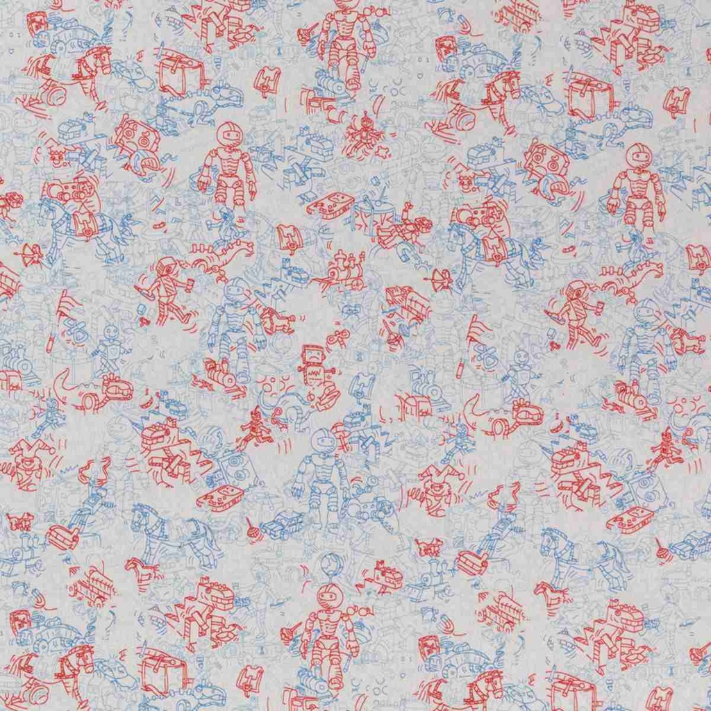 RED AND BLUE ROBOT DESIGN