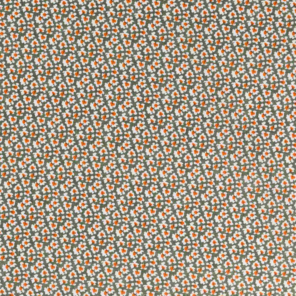 GREEN, YELLOW FLORAL DESIGN