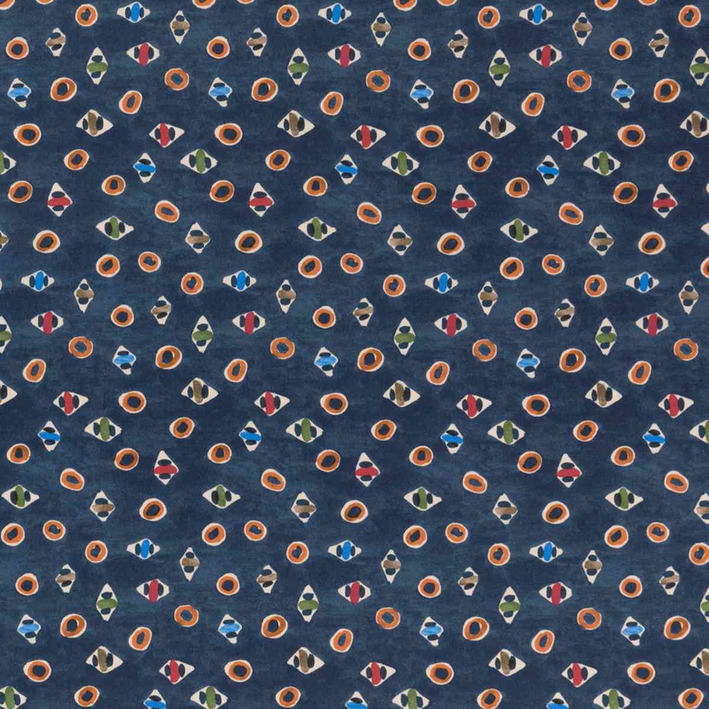 DARK BLUE, ETHNIC DESIGN