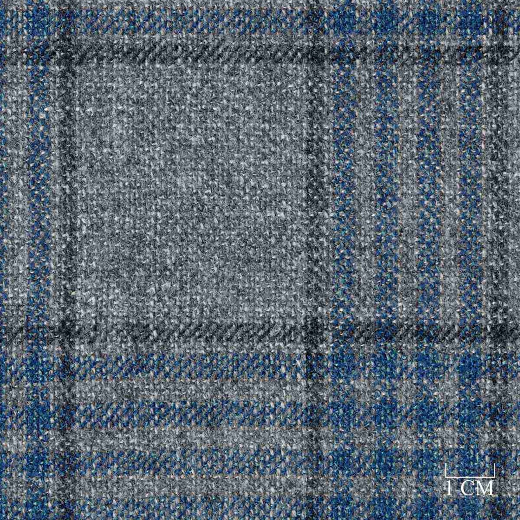GREY, BLUE CHECKS