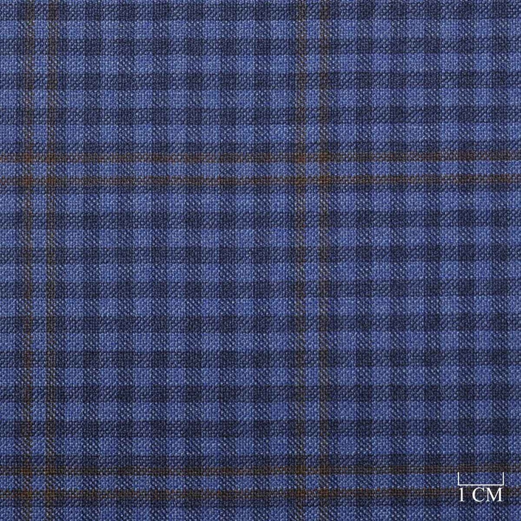 BLUE,BROWN CHECKS