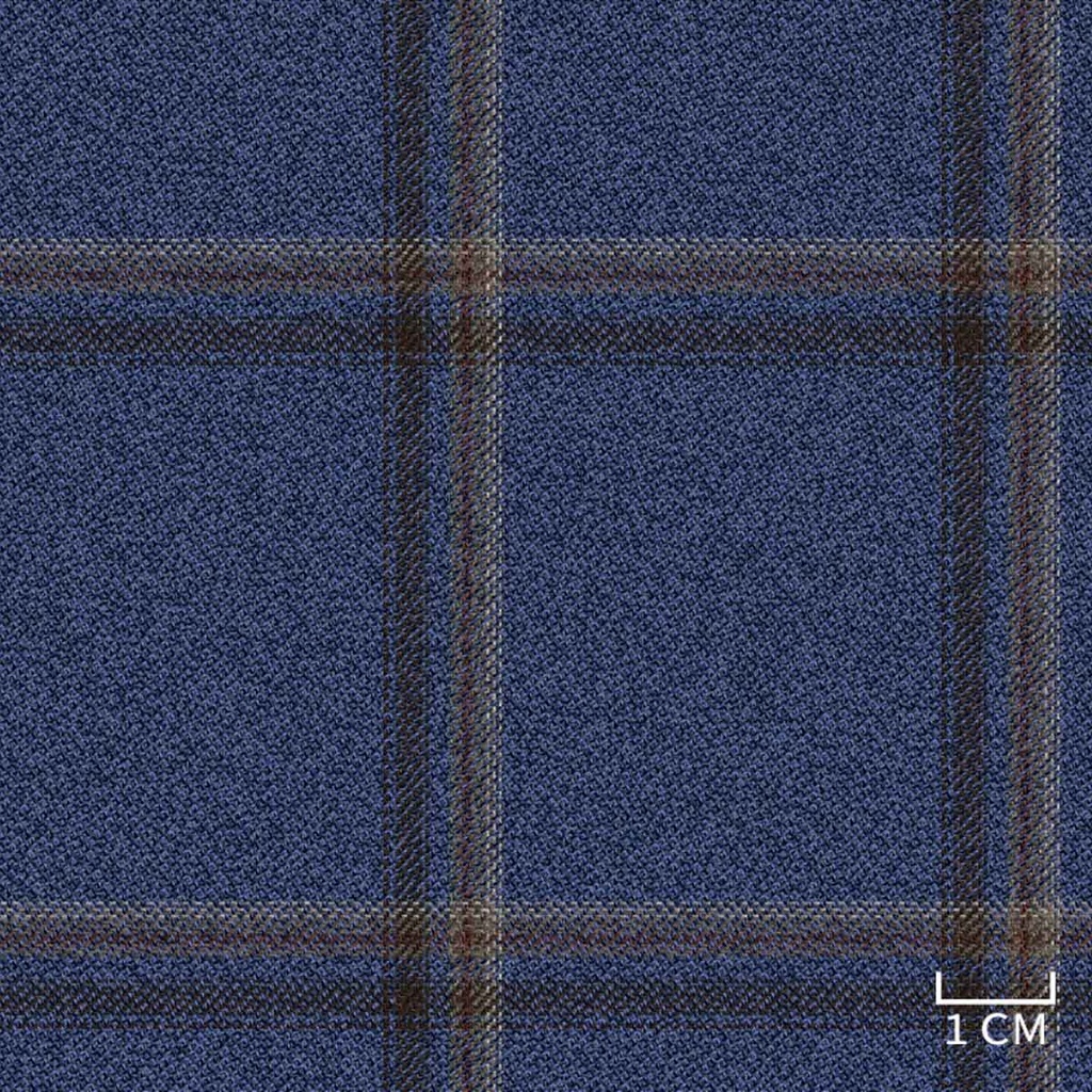BLUE,BROWN CHECKS
