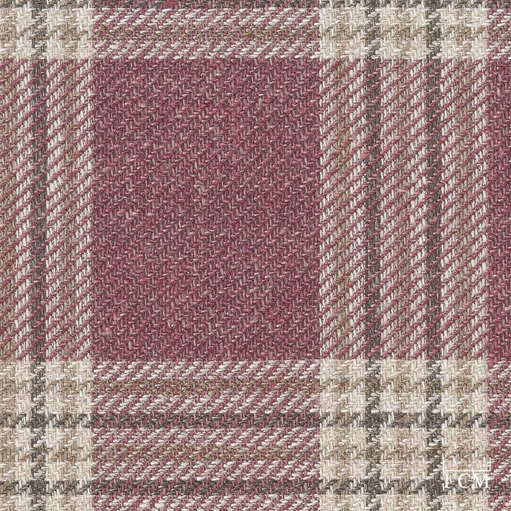 BURGUNDY, BROWN CHECKS
