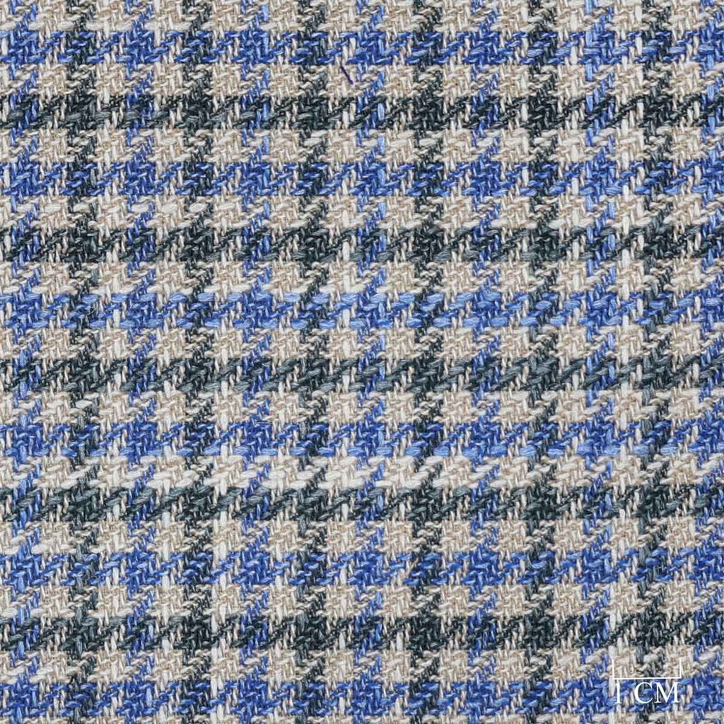 BROWN, BLUE CHECKS