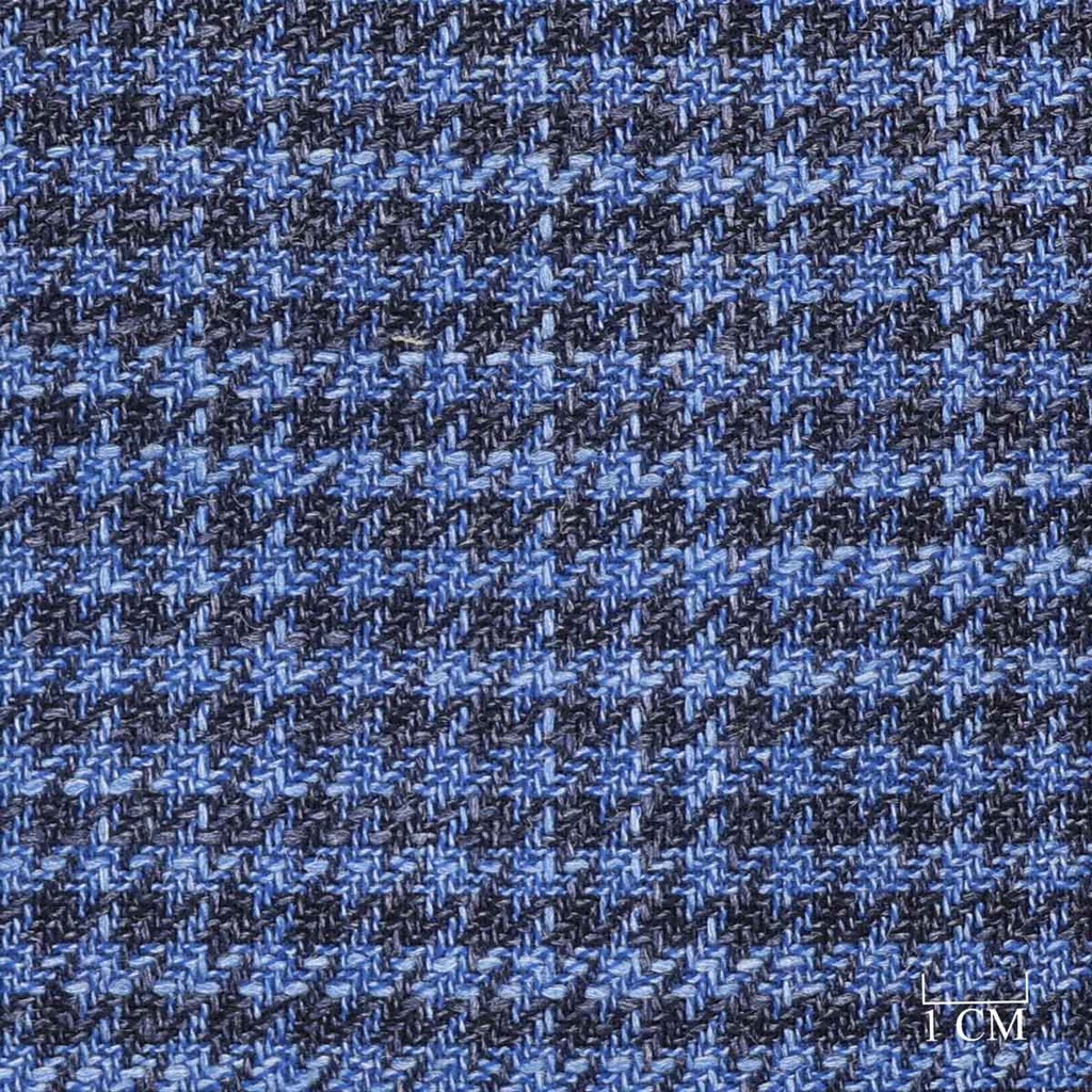 BLUE, BLACK CHECKS