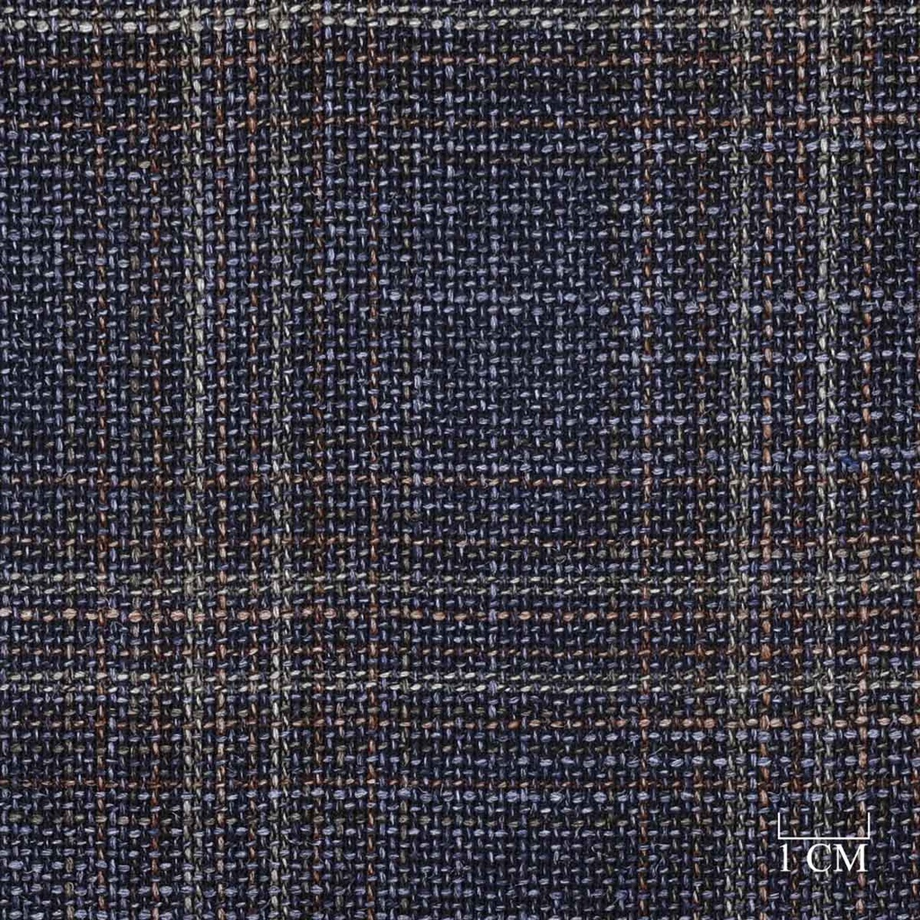 BLUE, BROWN CHECKS