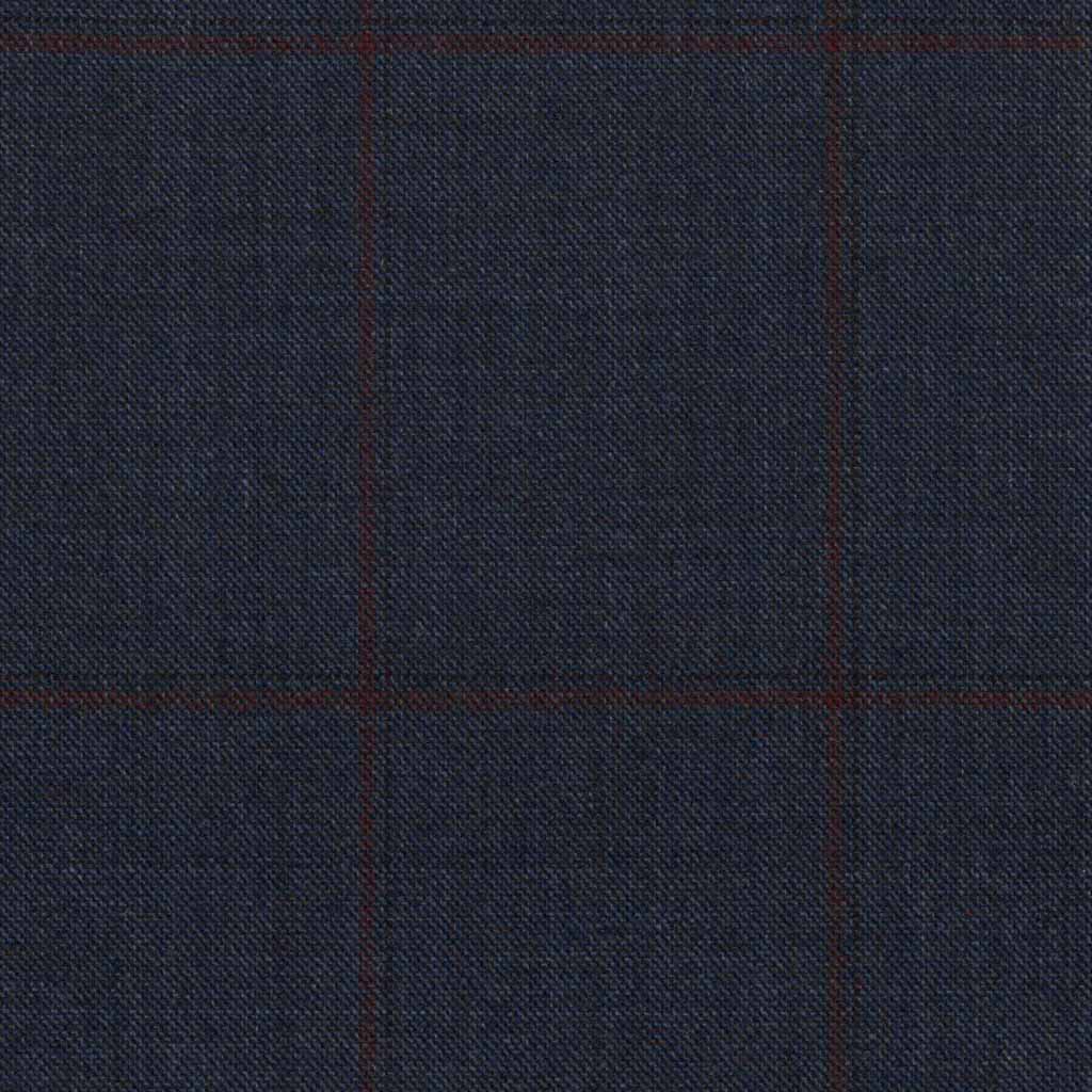 DARK BLUE, RED CHECKS (DR# 40015)
