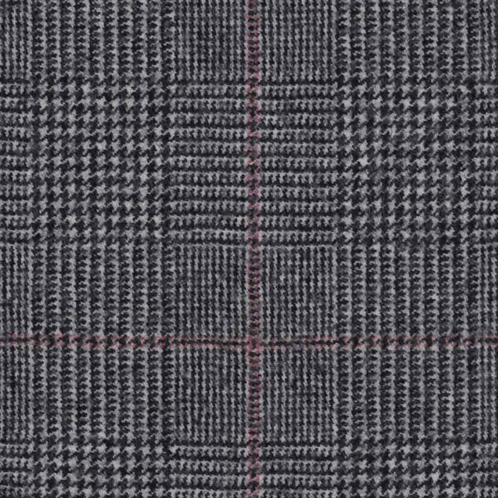 GREY, PINK CHECKS