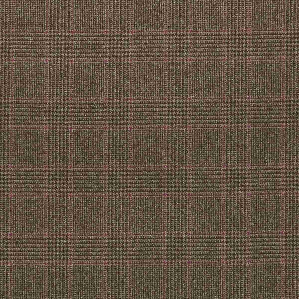 BROWN, 4&quot;X3.5&quot; PURPLE CHECKS