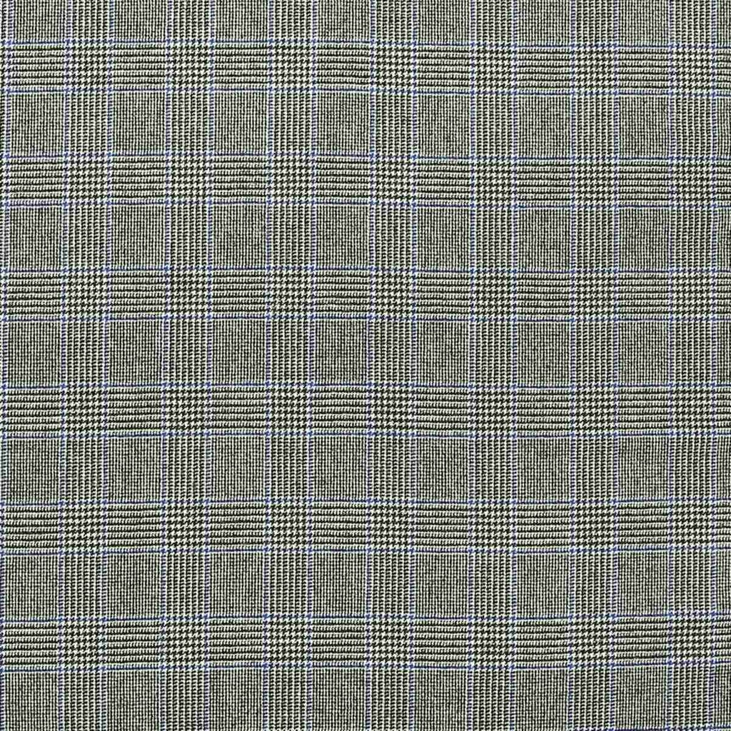 GREY, 4"X3.5" BLUE CHECKS