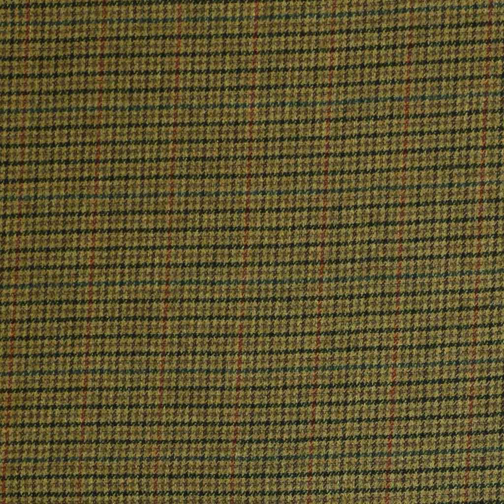 BROWN, RED CHECKS