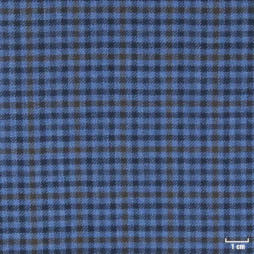 DARK BLUE, BROWN CHECKS