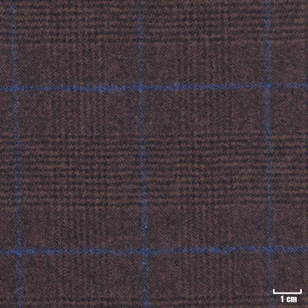 BROWN, BLUE CHECKS